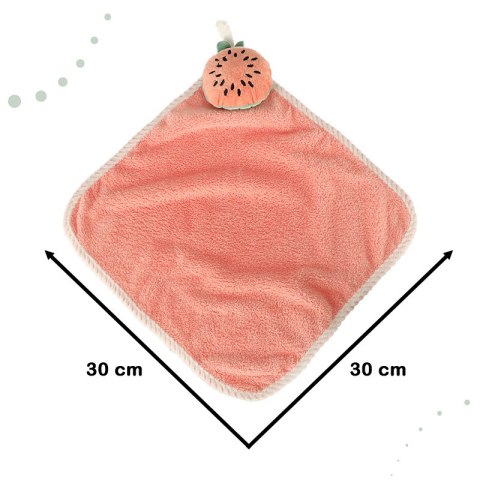Ręcznik ręczniczek do rąk dla dzieci do przedszkola 30x30cm różowy arbuz Ręcznik ręczniczek do rąk dla dzieci do przedszkola 30x30cm różowy arbuz