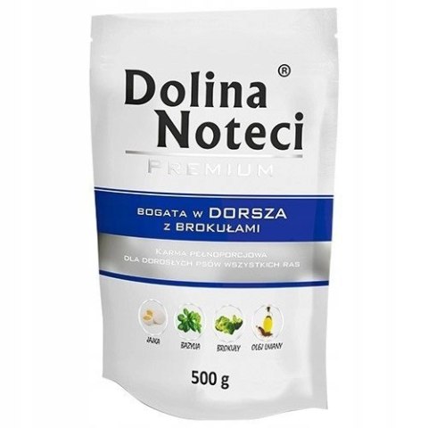 Dolina Noteci Premium bogata w dorsza z brokułami saszetka 500 g Dolina Noteci Dolina Noteci Premium bogata w dorsza z brokułami saszetka 500 g Dolina Noteci