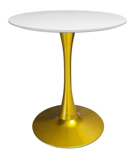 Stół okrągły VICTORY WHITE 70 cm GOLD Stół okrągły VICTORY WHITE 70 cm GOLD