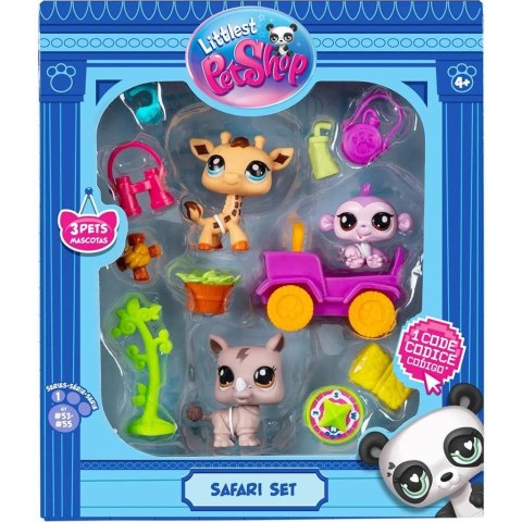 Littlest Pet Shop Zestaw Safari 3 figurki Littlest Pet Shop Zestaw Safari 3 figurki