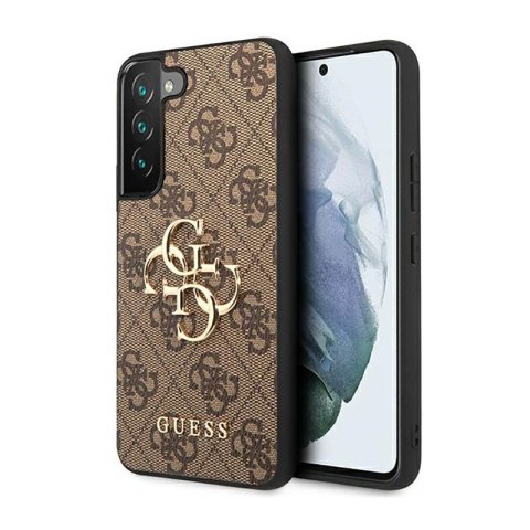 Guess 4G Big Metal Logo - Etui Samsung Galaxy S23 (brązowy) Guess 4G Big Metal Logo - Etui Samsung Galaxy S23 (brązowy)