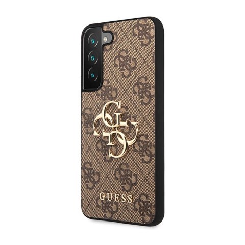 Guess 4G Big Metal Logo - Etui Samsung Galaxy S23 (brązowy) Guess 4G Big Metal Logo - Etui Samsung Galaxy S23 (brązowy)