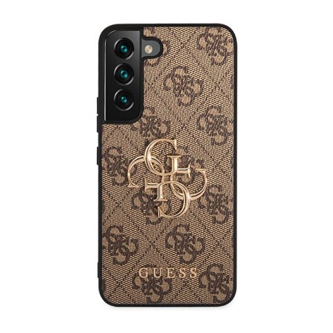 Guess 4G Big Metal Logo - Etui Samsung Galaxy S23 (brązowy) Guess 4G Big Metal Logo - Etui Samsung Galaxy S23 (brązowy)