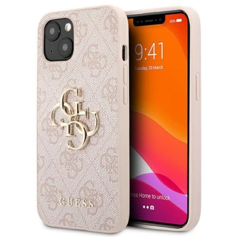 Guess 4G Big Metal Logo - Etui iPhone 13 (różowy) Guess 4G Big Metal Logo - Etui iPhone 13 (różowy)