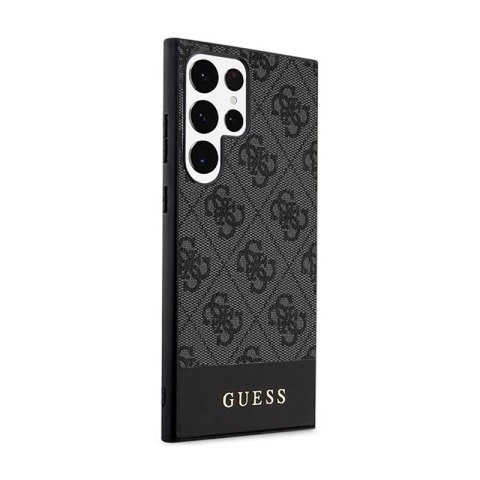 Guess 4G Bottom Stripe Metal Logo Collection - Etui Samsung Galaxy S24 Ultra (czarny) Guess 4G Bottom Stripe Metal Logo Collection - Etui Samsung Galaxy S24 Ultra (czarny)