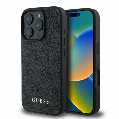 Guess 4G Classic - Etui iPhone 16 Pro (czarny) Guess 4G Classic - Etui iPhone 16 Pro (czarny)