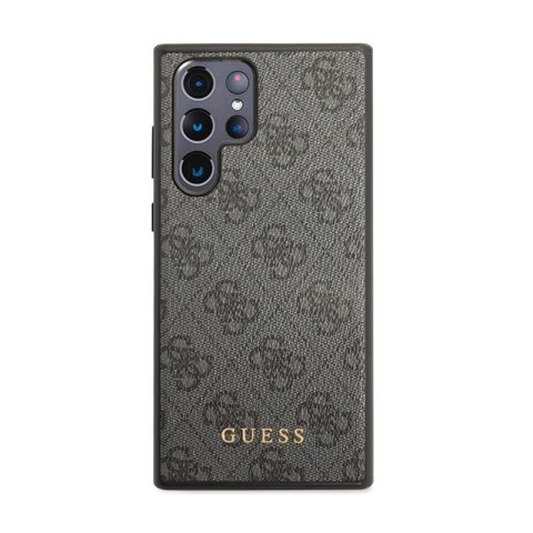 Guess 4G Metal Gold Logo - Etui Samsung Galaxy S24 Ultra (czarny) Guess 4G Metal Gold Logo - Etui Samsung Galaxy S24 Ultra (czarny)