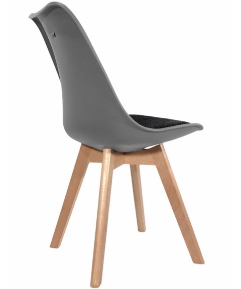 Krzesło skandynawskie MONZA LIGHT GREY - Black Fabric II Krzesło skandynawskie MONZA LIGHT GREY - Black Fabric II