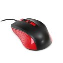Mysz OMEGA optyczna 1600dpi USB czarno-czerwona (41790)