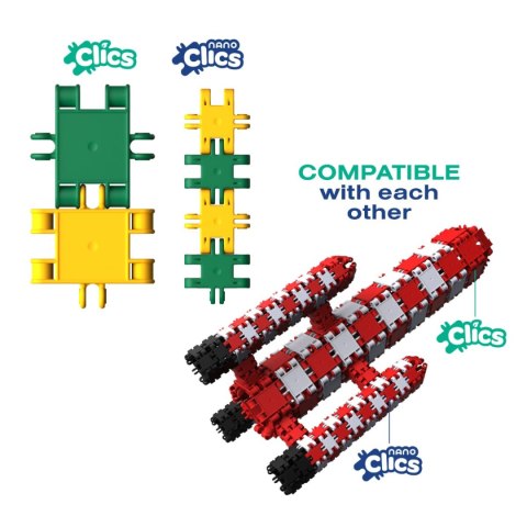Nano Clics - Kreatywni Budowniczowie - 250 el. Nano Clics - Kreatywni Budowniczowie - 250 el.