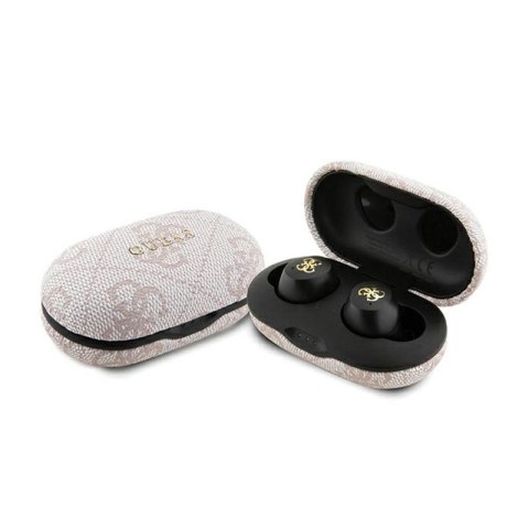 Guess 4G Metal Logo - Słuchawki Bluetooth TWS ENC + etui ładujące (różowy) Guess 4G Metal Logo - Słuchawki Bluetooth TWS ENC + etui ładujące (różowy)