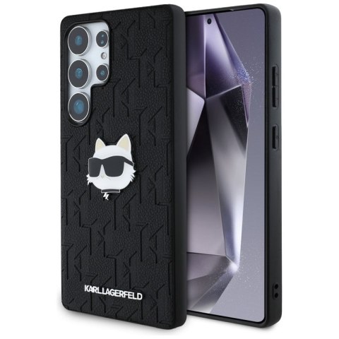 Karl Lagerfeld Leather Monogram Pin Logo Choupette Head - Etui Samsung Galaxy S25 Ultra (czarny) Karl Lagerfeld Leather Monogram Pin Logo Choupette Head - Etui Samsung Galaxy S25 Ultra (czarny)