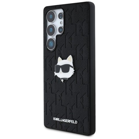 Karl Lagerfeld Leather Monogram Pin Logo Choupette Head - Etui Samsung Galaxy S25 Ultra (czarny) Karl Lagerfeld Leather Monogram Pin Logo Choupette Head - Etui Samsung Galaxy S25 Ultra (czarny)