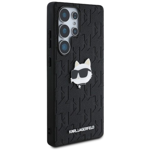 Karl Lagerfeld Leather Monogram Pin Logo Choupette Head - Etui Samsung Galaxy S25 Ultra (czarny) Karl Lagerfeld Leather Monogram Pin Logo Choupette Head - Etui Samsung Galaxy S25 Ultra (czarny)