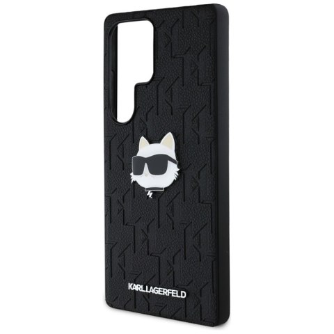 Karl Lagerfeld Leather Monogram Pin Logo Choupette Head - Etui Samsung Galaxy S25 Ultra (czarny) Karl Lagerfeld Leather Monogram Pin Logo Choupette Head - Etui Samsung Galaxy S25 Ultra (czarny)