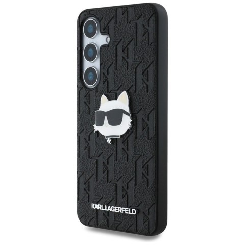 Karl Lagerfeld Leather Monogram Pin Logo Choupette Head - Etui Samsung Galaxy S25 (czarny) Karl Lagerfeld Leather Monogram Pin Logo Choupette Head - Etui Samsung Galaxy S25 (czarny)