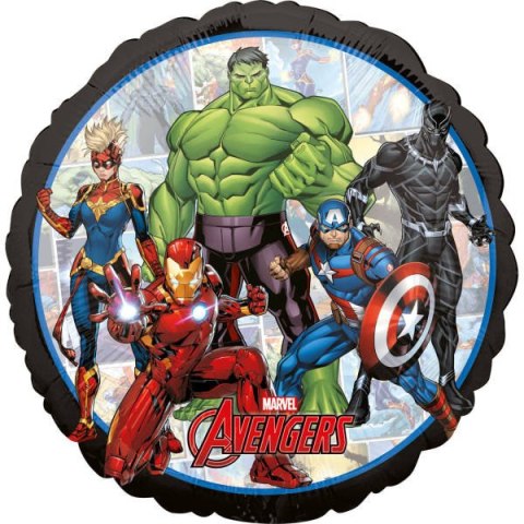 Balon Foliowy okrągły Marvel Avengers 43 cm Balon Foliowy okrągły Marvel Avengers 43 cm