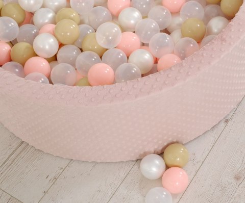 Suchy basen minky H-30 cm z piłkami 200szt.- brudny róż Suchy basen minky H-30 cm z piłkami 200szt.- brudny róż