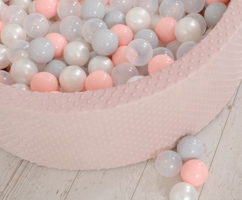 Suchy basen minky H-30 cm z piłkami 200szt.- brudny róż Suchy basen minky H-30 cm z piłkami 200szt.- brudny róż