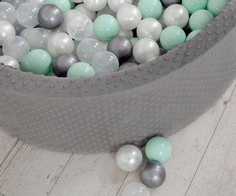 Suchy basen minky H-30 cm z piłkami 200szt.- ciemnoszary Suchy basen minky H-30 cm z piłkami 200szt.- ciemnoszary