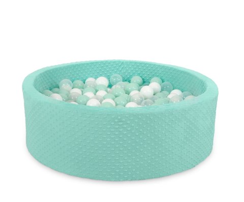 Suchy basen minky H-30 cm z piłkami 200szt.- miętowy Suchy basen minky H-30 cm z piłkami 200szt.- miętowy