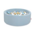 Suchy basen minky H-30 cm z piłkami 200szt.- misty blue