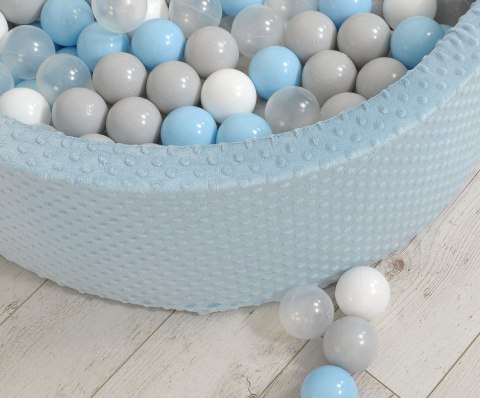 Suchy basen minky H-30 cm z piłkami 200szt.- misty blue Suchy basen minky H-30 cm z piłkami 200szt.- misty blue