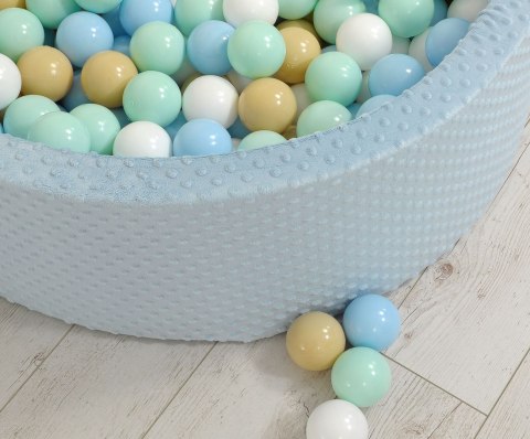 Suchy basen minky H-30 cm z piłkami 200szt.- misty blue Suchy basen minky H-30 cm z piłkami 200szt.- misty blue