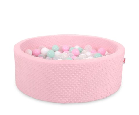 Suchy basen minky H-30 cm z piłkami 200szt.- różowy Suchy basen minky H-30 cm z piłkami 200szt.- różowy