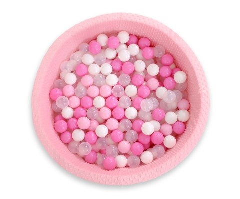 Suchy basen minky H-30 cm z piłkami 200szt.- różowy Suchy basen minky H-30 cm z piłkami 200szt.- różowy