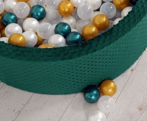 Suchy basen minky H-30 cm z piłkami 300szt. - butelkowa zieleń Suchy basen minky H-30 cm z piłkami 300szt. - butelkowa zieleń