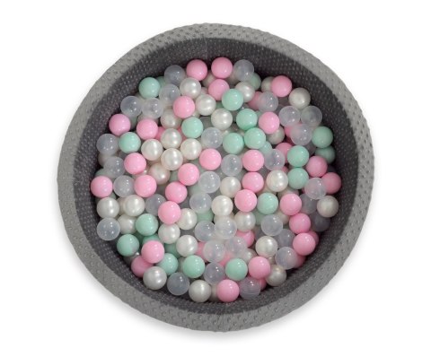 Suchy basen minky H-30 cm z piłkami 300szt. - ciemnoszary Suchy basen minky H-30 cm z piłkami 300szt. - ciemnoszary