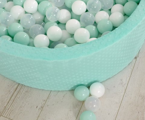 Suchy basen minky H-30 cm z piłkami 300szt. - miętowy Suchy basen minky H-30 cm z piłkami 300szt. - miętowy