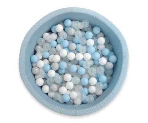 Suchy basen minky H-40 cm z piłkami 200szt.- misty blue Suchy basen minky H-40 cm z piłkami 200szt.- misty blue
