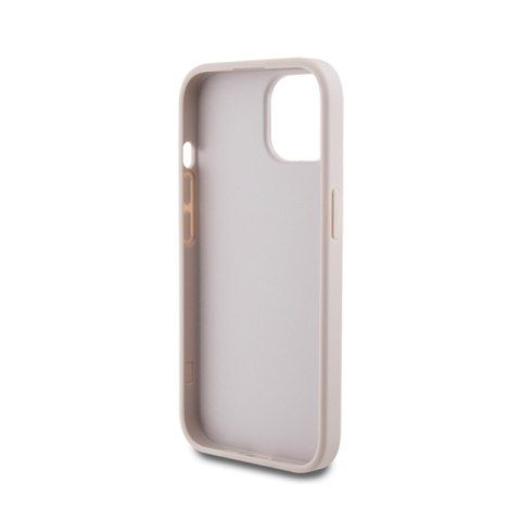 Guess 4G Metal Gold Logo - Etui iPhone 15 (różowy) Guess 4G Metal Gold Logo - Etui iPhone 15 (różowy)