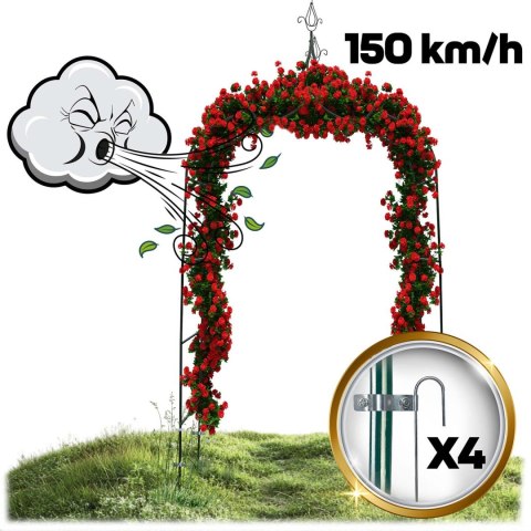 Pergola ogrodowa łuk 265 cm Plonos PL-991 Pergola ogrodowa łuk 265 cm Plonos PL-991