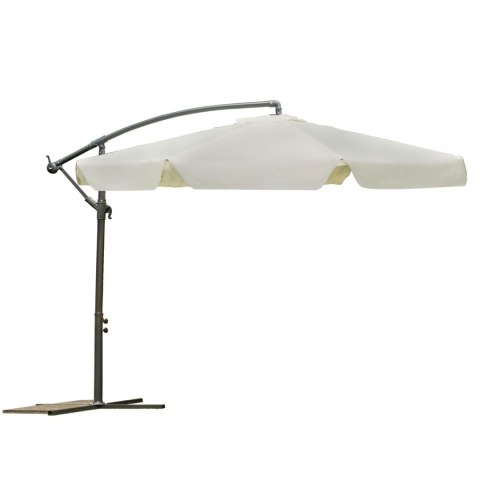 Parasol ogrodowy składany 6 segmentów beżowy 350cm Parasol ogrodowy składany 6 segmentów beżowy 350cm