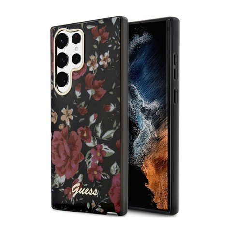 Guess Flower Collection - Etui Samsung Galaxy S23 Ultra (khaki) Guess Flower Collection - Etui Samsung Galaxy S23 Ultra (khaki)