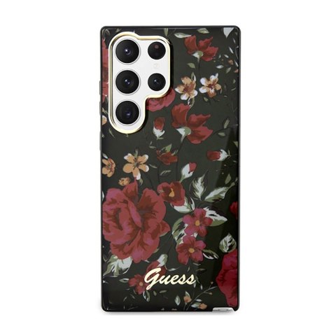 Guess Flower Collection - Etui Samsung Galaxy S23 Ultra (khaki) Guess Flower Collection - Etui Samsung Galaxy S23 Ultra (khaki)