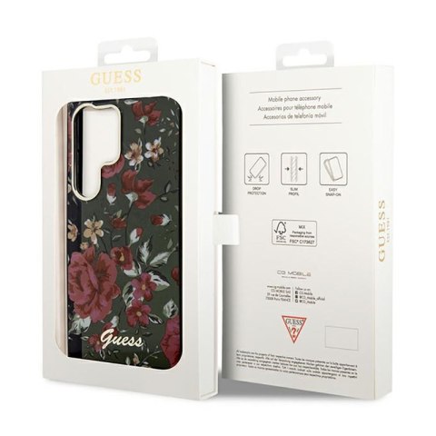 Guess Flower Collection - Etui Samsung Galaxy S23 Ultra (khaki) Guess Flower Collection - Etui Samsung Galaxy S23 Ultra (khaki)