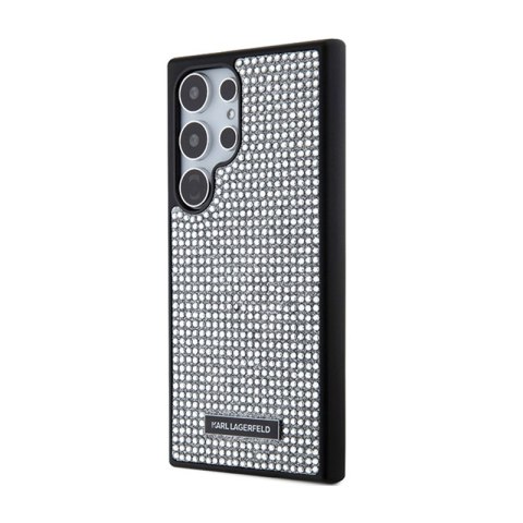 Karl Lagerfeld Rhinestone Metal Logo - Etui Samsung Galaxy S24 Ultra (srebrny) Karl Lagerfeld Rhinestone Metal Logo - Etui Samsung Galaxy S24 Ultra (srebrny)