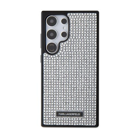 Karl Lagerfeld Rhinestone Metal Logo - Etui Samsung Galaxy S24 Ultra (srebrny) Karl Lagerfeld Rhinestone Metal Logo - Etui Samsung Galaxy S24 Ultra (srebrny)