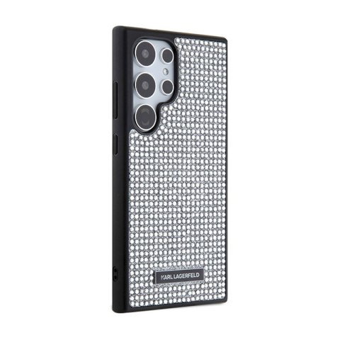 Karl Lagerfeld Rhinestone Metal Logo - Etui Samsung Galaxy S24 Ultra (srebrny) Karl Lagerfeld Rhinestone Metal Logo - Etui Samsung Galaxy S24 Ultra (srebrny)