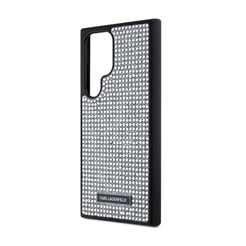 Karl Lagerfeld Rhinestone Metal Logo - Etui Samsung Galaxy S24 Ultra (srebrny) Karl Lagerfeld Rhinestone Metal Logo - Etui Samsung Galaxy S24 Ultra (srebrny)