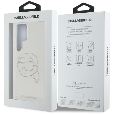 Karl Lagerfeld Rhinestones Karl Head Logo - Etui Samsung Galaxy S25 Ultra (przezroczysty) Karl Lagerfeld Rhinestones Karl Head Logo - Etui Samsung Galaxy S25 Ultra (przezroczysty)