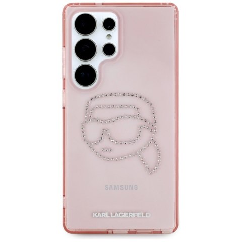 Karl Lagerfeld Rhinestones Karl Head Logo - Etui Samsung Galaxy S25 Ultra (różowy) Karl Lagerfeld Rhinestones Karl Head Logo - Etui Samsung Galaxy S25 Ultra (różowy)