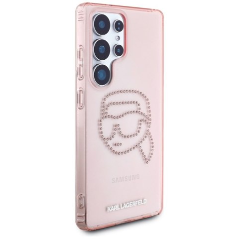 Karl Lagerfeld Rhinestones Karl Head Logo - Etui Samsung Galaxy S25 Ultra (różowy) Karl Lagerfeld Rhinestones Karl Head Logo - Etui Samsung Galaxy S25 Ultra (różowy)