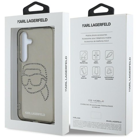 Karl Lagerfeld Rhinestones Karl Head Logo - Etui Samsung Galaxy S25 (czarny) Karl Lagerfeld Rhinestones Karl Head Logo - Etui Samsung Galaxy S25 (czarny)