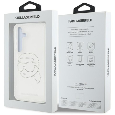 Karl Lagerfeld Rhinestones Karl Head Logo - Etui Samsung Galaxy S25 (przezroczysty) Karl Lagerfeld Rhinestones Karl Head Logo - Etui Samsung Galaxy S25 (przezroczysty)