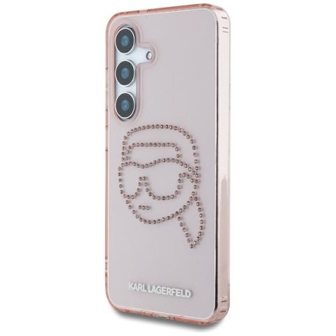 Karl Lagerfeld Rhinestones Karl Head Logo - Etui Samsung Galaxy S25 (różowy) Karl Lagerfeld Rhinestones Karl Head Logo - Etui Samsung Galaxy S25 (różowy)